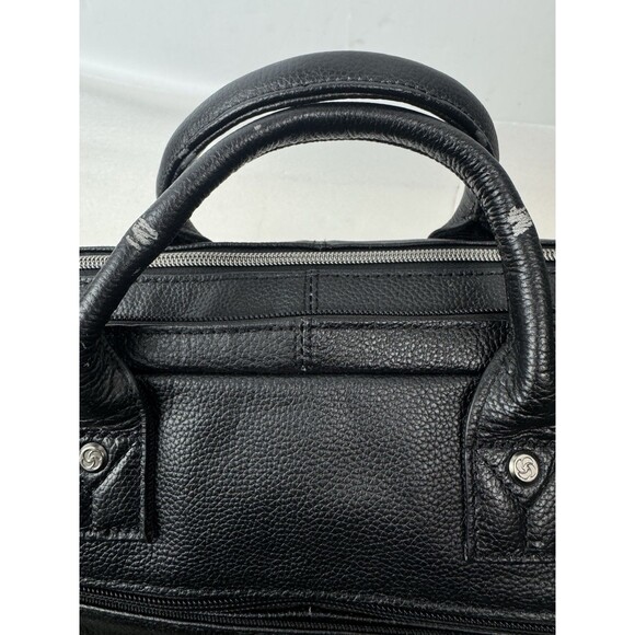 Samsonite Classic Leather Toploader Briefcase With Shoulder Strap - Picture 13 of 16